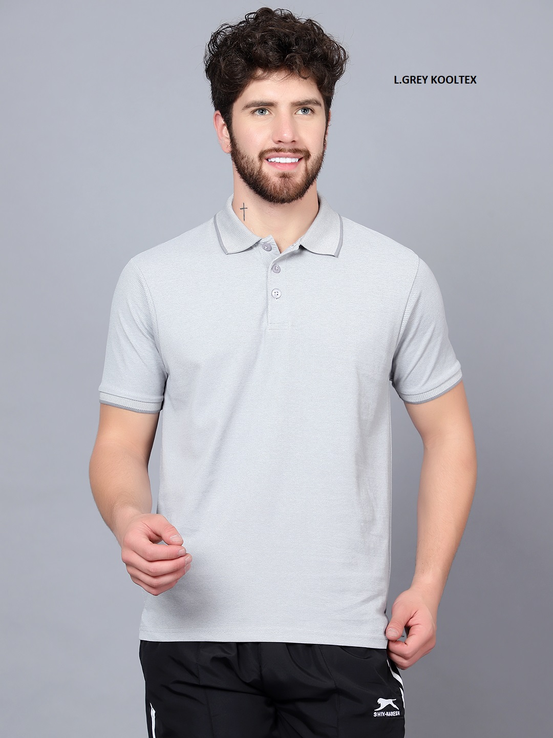 T-Shirts Half Sleeves Flat Collar Pique B Eye OOK